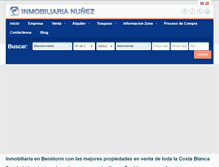 Tablet Screenshot of inmobiliarianunez.com